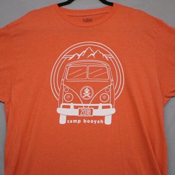 Sunday Cool Graphic Print T-Shirt Orange Men Size | XL - Picture 3 of 10